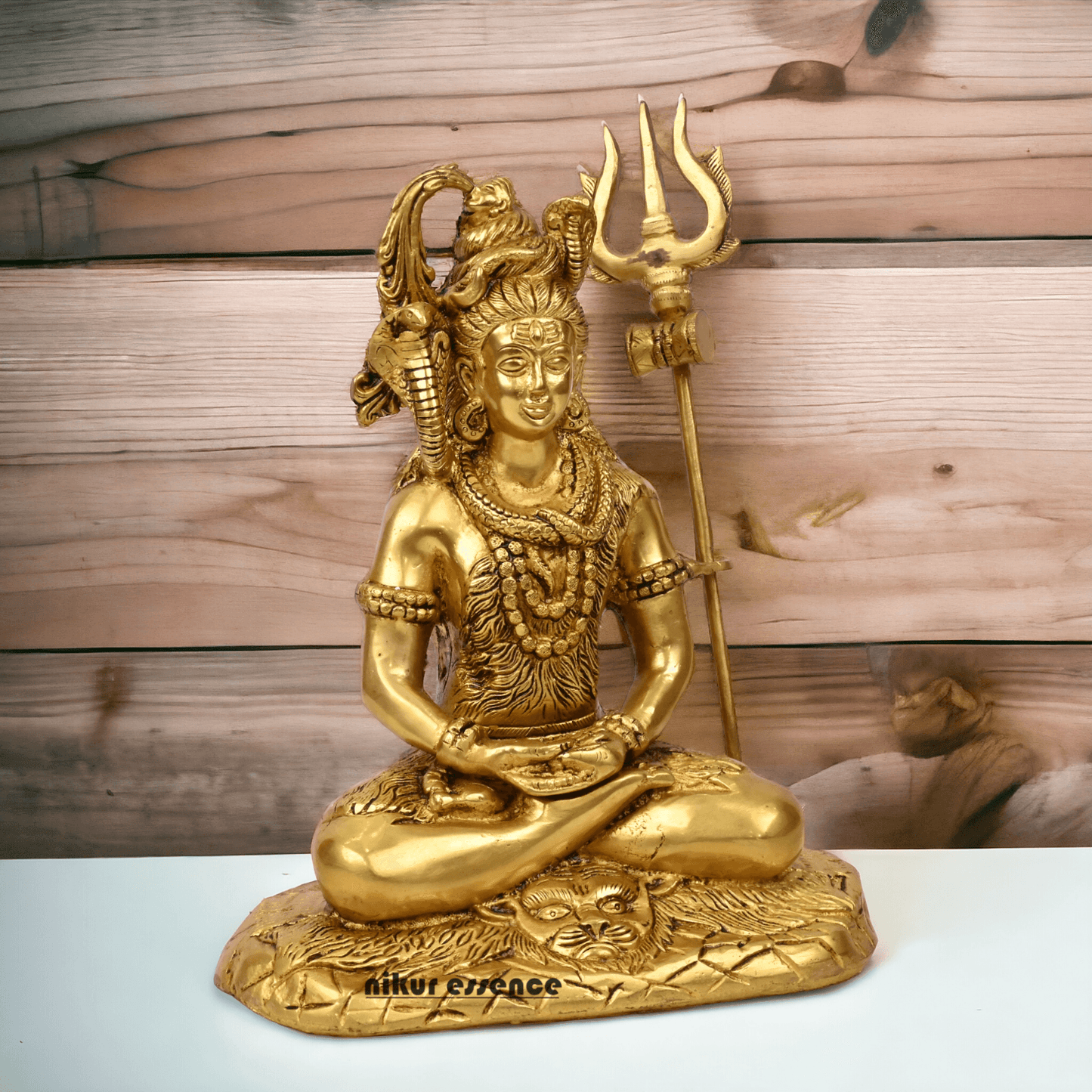 Online Solid Brass Maha Shiva Idol by Nikur Essence - 26.5 cm Nikuressence