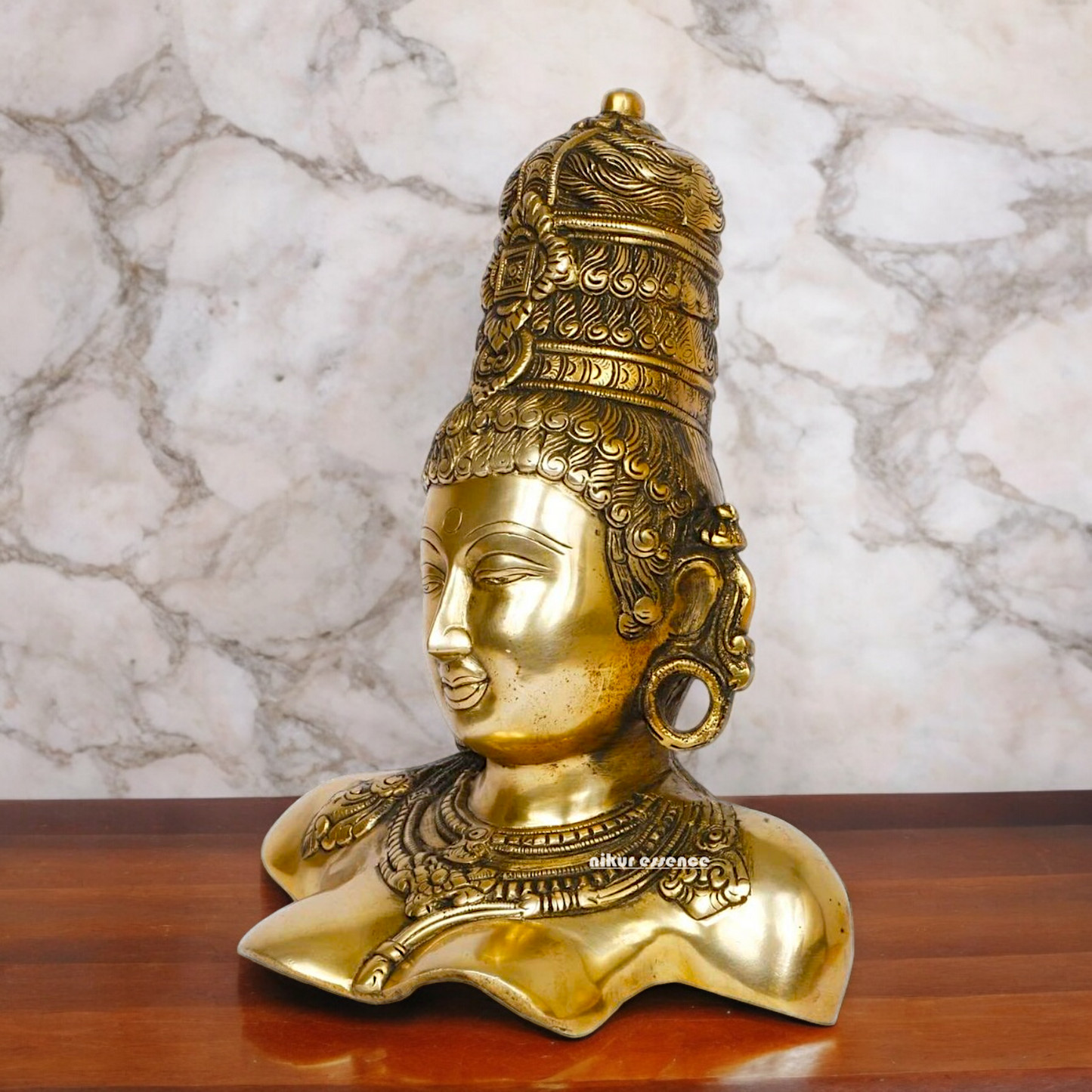 Online Solid Brass Devi Mata uma Parvati Gauri statue by Nikur Essence - 12 Inch Nikuressence