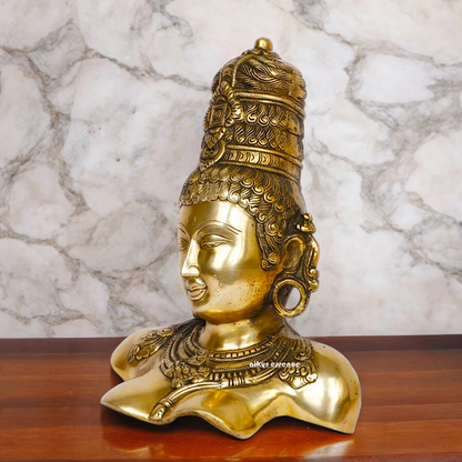 Online Solid Brass Devi Mata uma Parvati Gauri statue by Nikur Essence - 12 Inch Nikuressence