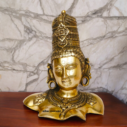 Online Solid Brass Devi Mata uma Parvati Gauri statue by Nikur Essence - 12 Inch Nikuressence
