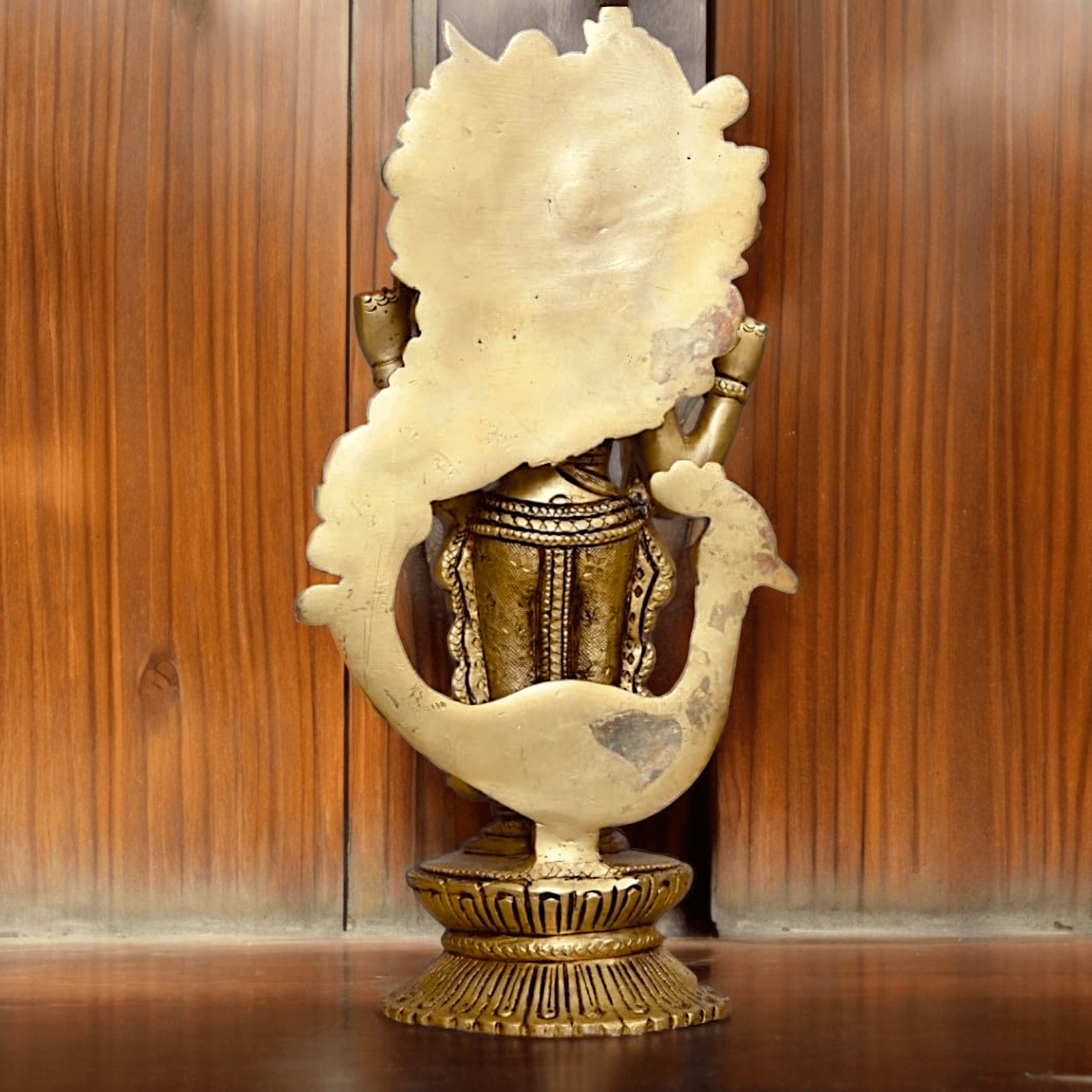 Buy brass 20 cm Murugan Statue with Intricate Details - Handcrafted South Indian Hindu Deity Nikuressence