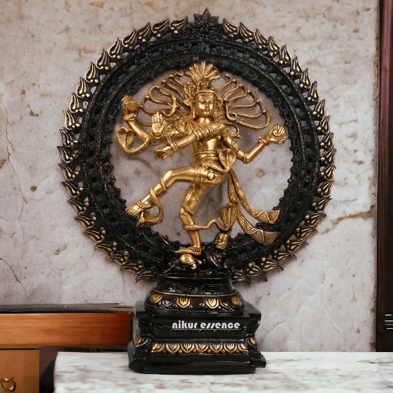 Online Natraja in Brass 71 cm - by Nikur Essence Nikuressence