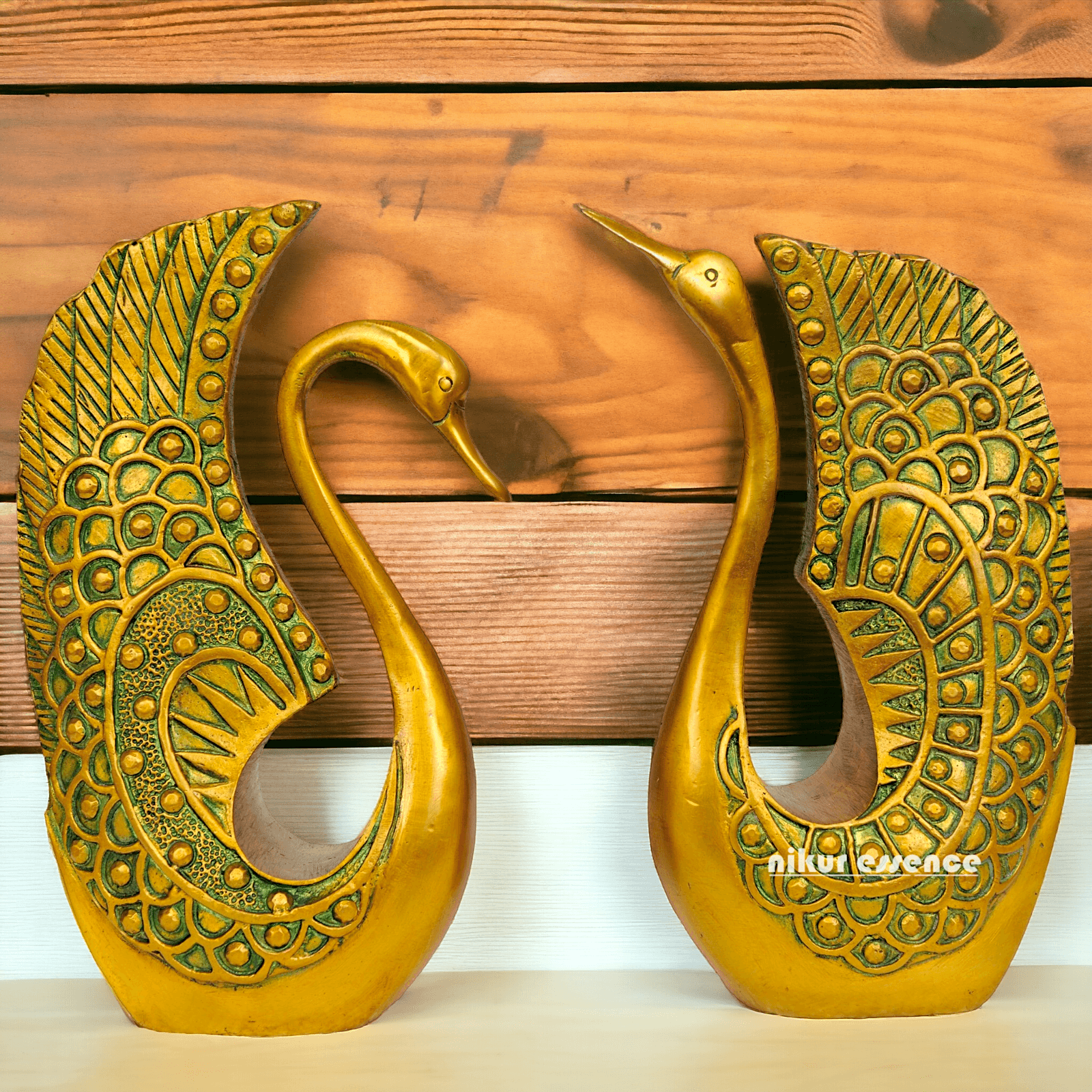 Brass home decor Pair of Ducks Nikuressence