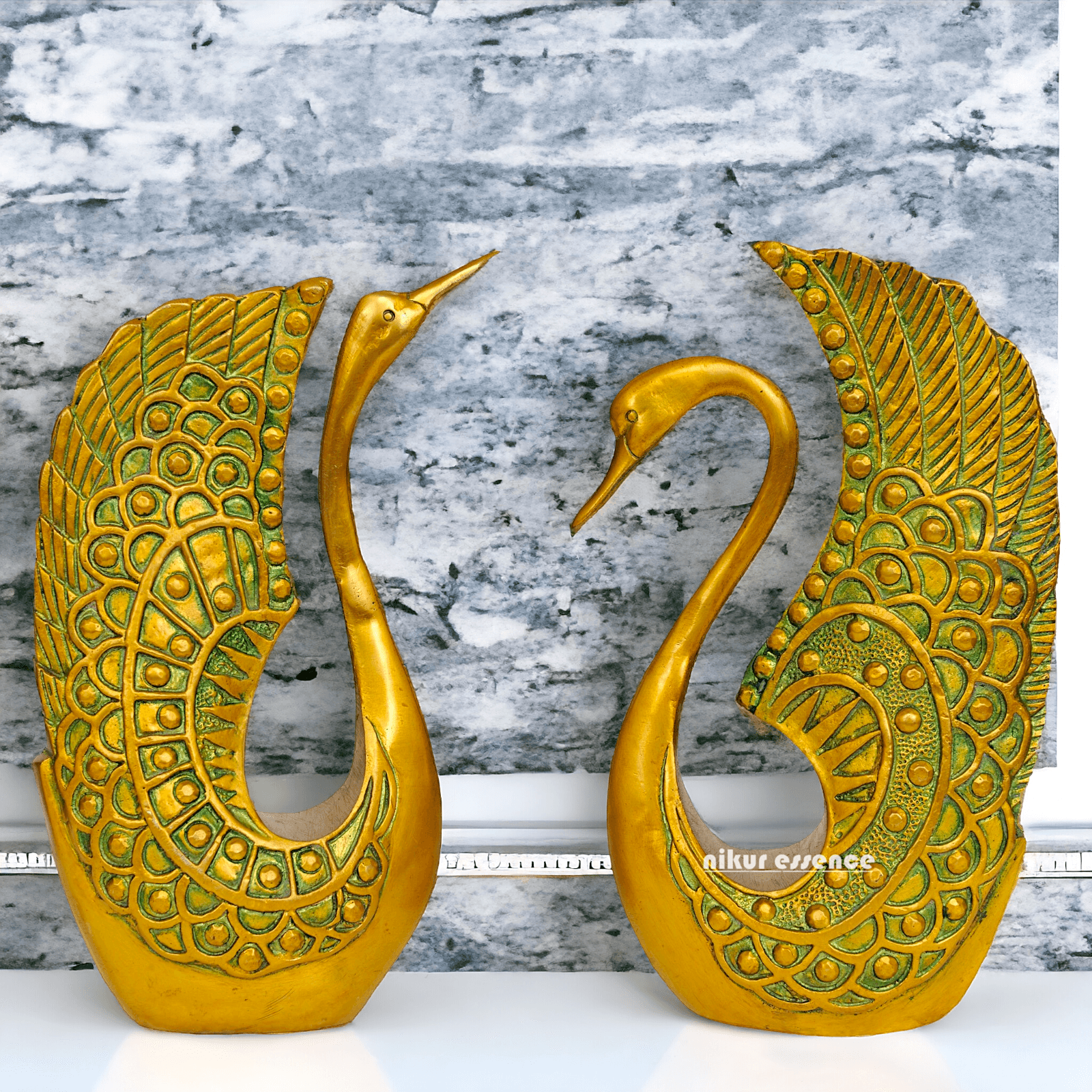 Brass home decor Pair of Ducks Nikuressence