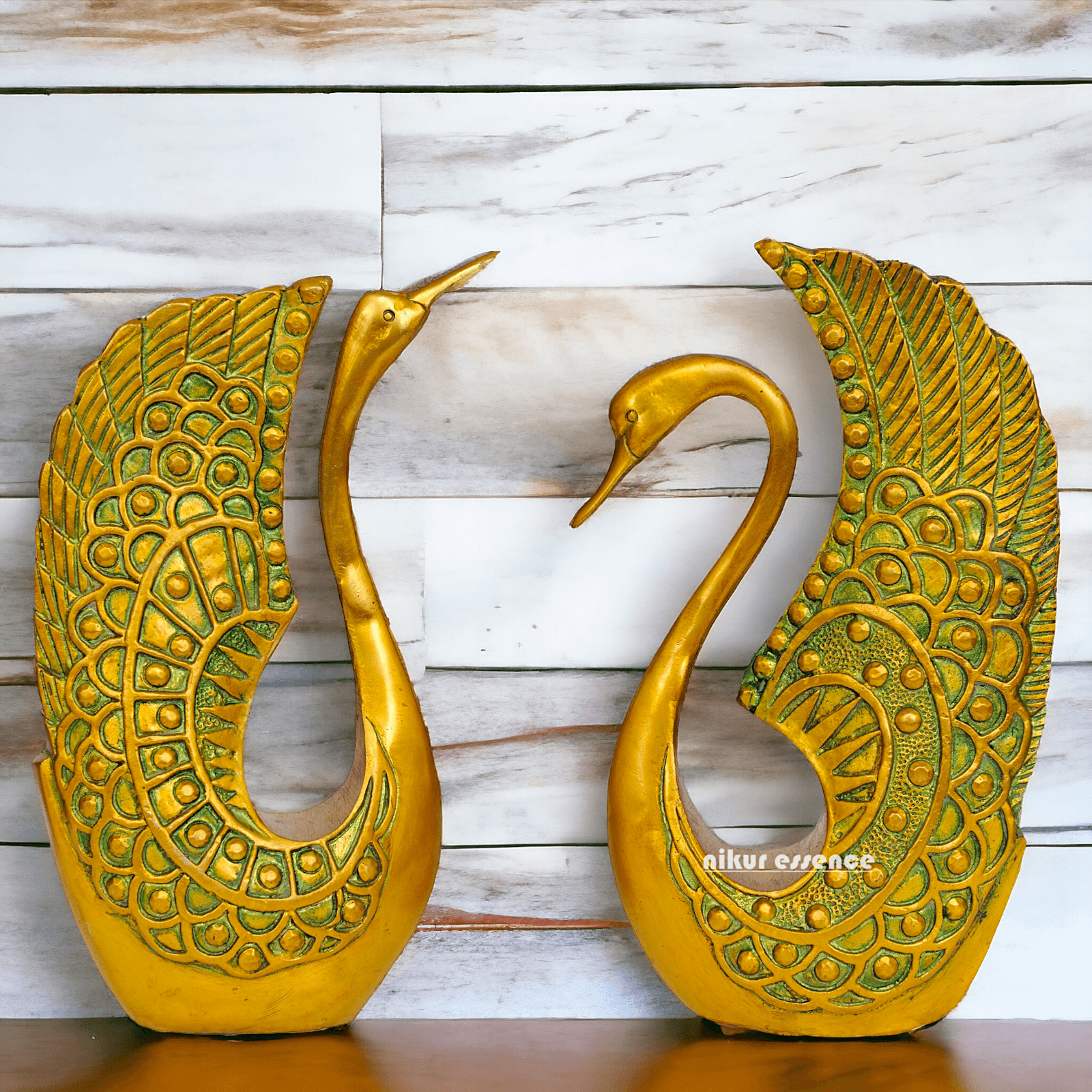 Brass home decor Pair of Ducks Nikuressence