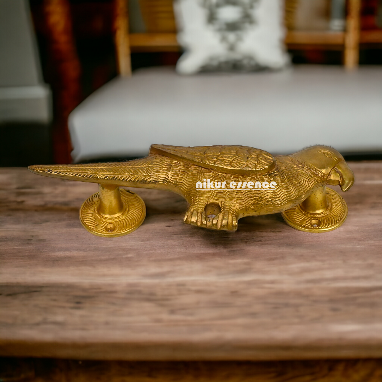 Solid Brass Parrot Door classic Handle - 23 cm Nikuressence