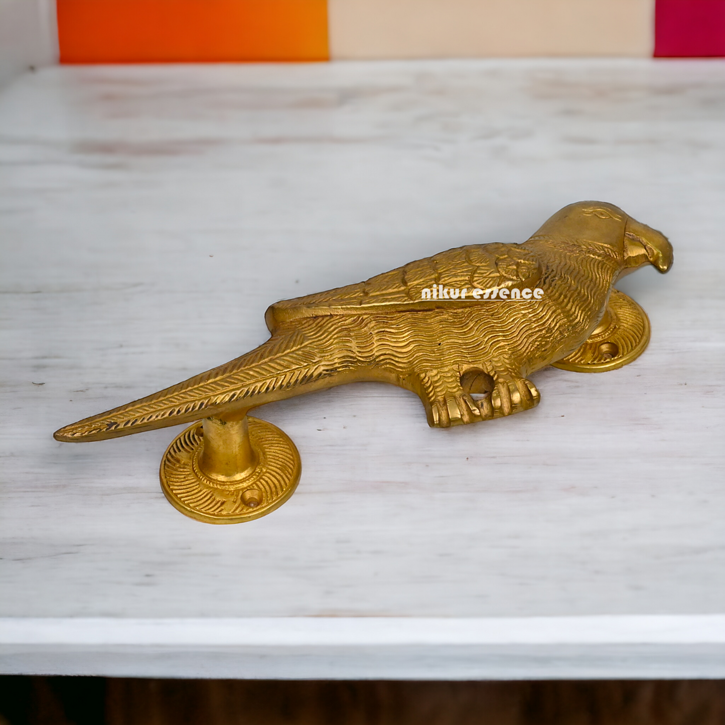 Solid Brass Parrot Door classic Handle - 23 cm Nikuressence