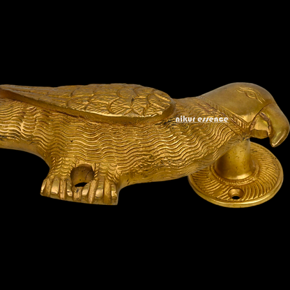 Solid Brass Parrot Door classic Handle - 23 cm Nikuressence