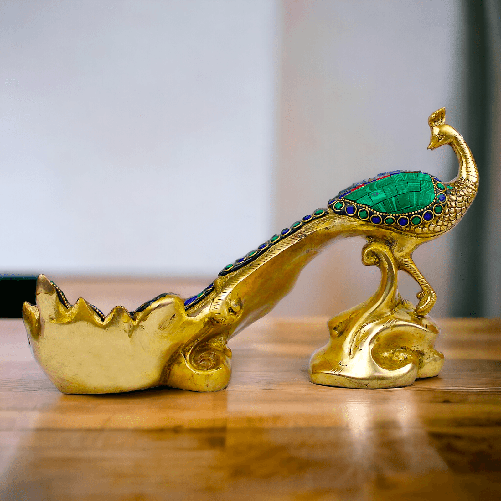 Buy Brass Peacock Figurine , Exquisite Detailed Handcrafted Metal Art, Perfect for Home Décor and Collectors Nikuressence