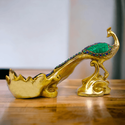 Buy Brass Peacock Figurine , Exquisite Detailed Handcrafted Metal Art, Perfect for Home Décor and Collectors Nikuressence