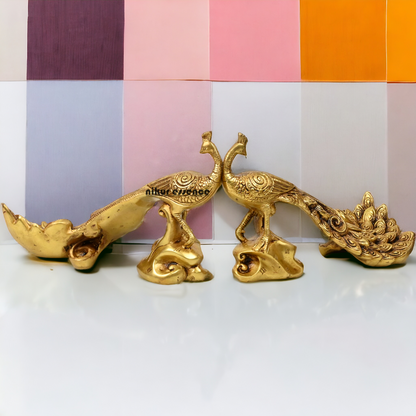 Online Solid Brass Peacock Statue by Nikur Essence - 12 inch Nikuressence