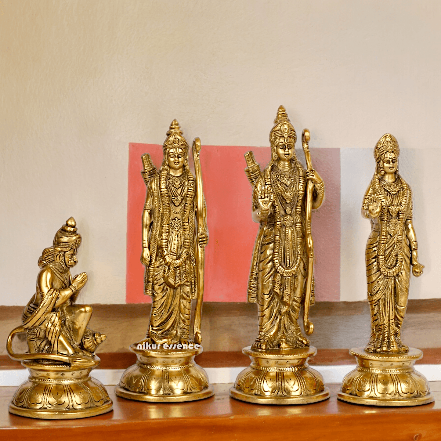 Superfine Brass Ram Darbar Idol by Nikur Essence - 9 Inch Nikuressence