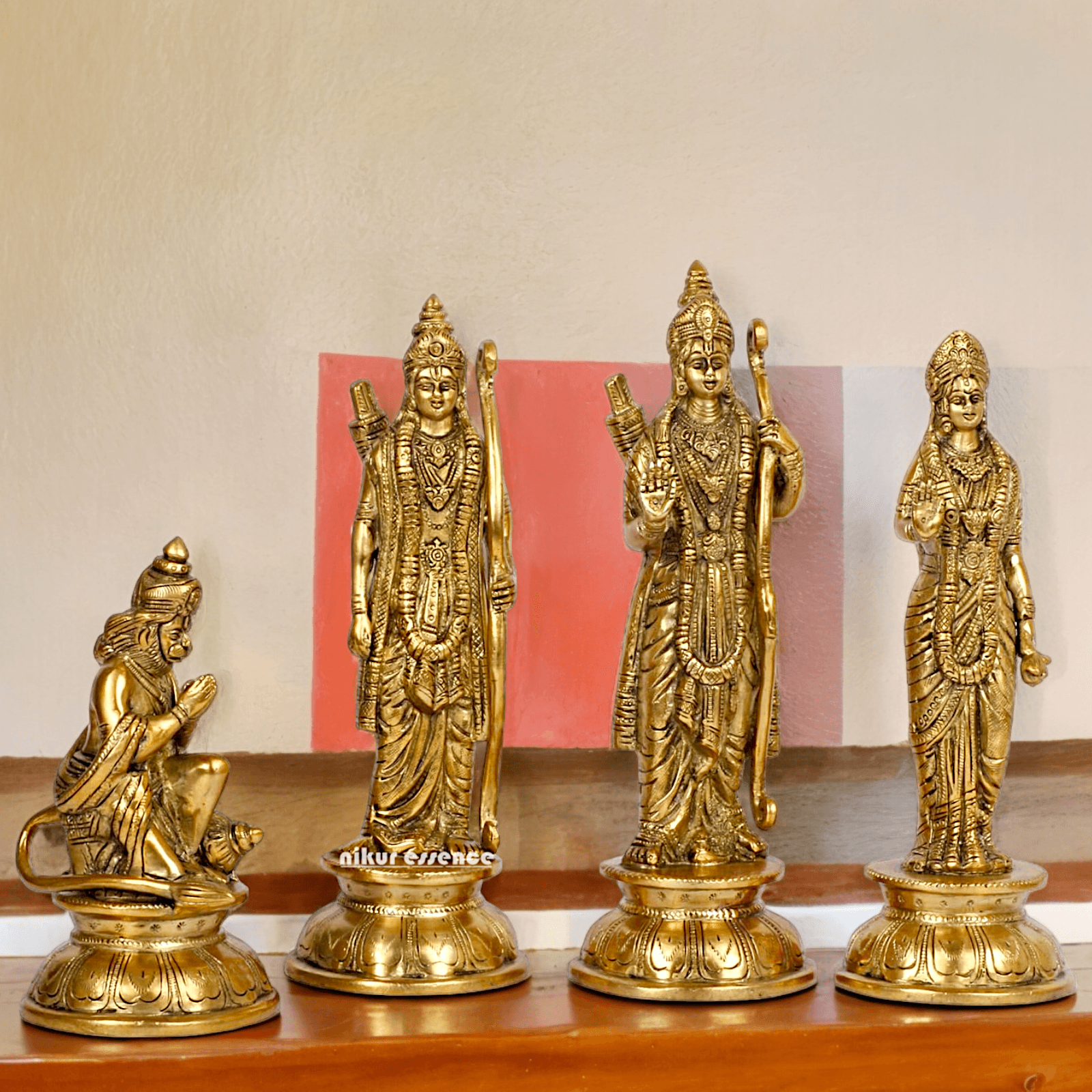 Superfine Brass Ram Darbar Idol by Nikur Essence - 9 Inch Nikuressence