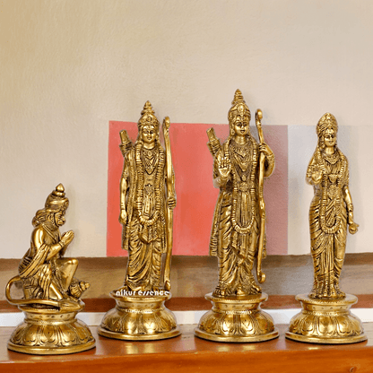 Superfine Brass Ram Darbar Idol by Nikur Essence - 9 Inch Nikuressence