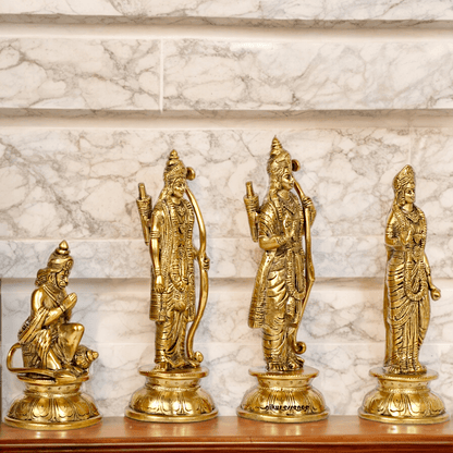 Superfine Brass Ram Darbar Idol by Nikur Essence - 9 Inch Nikuressence