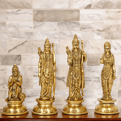 Superfine Brass Ram Darbar Idol by Nikur Essence - 9 Inch Nikuressence