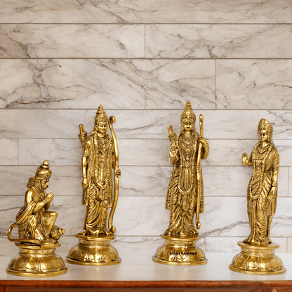 Superfine Brass Ram Darbar Idol by Nikur Essence - 9 Inch Nikuressence