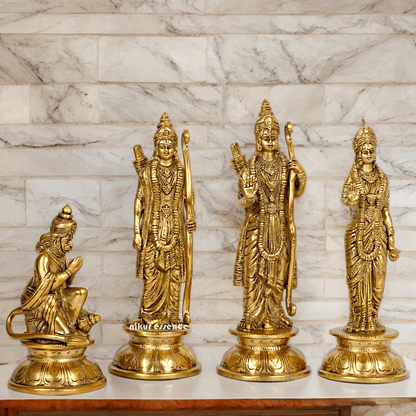 Superfine Brass Ram Darbar Idol by Nikur Essence - 9 Inch Nikuressence