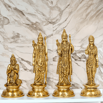 Superfine Brass Ram Darbar Idol by Nikur Essence - 9 Inch Nikuressence