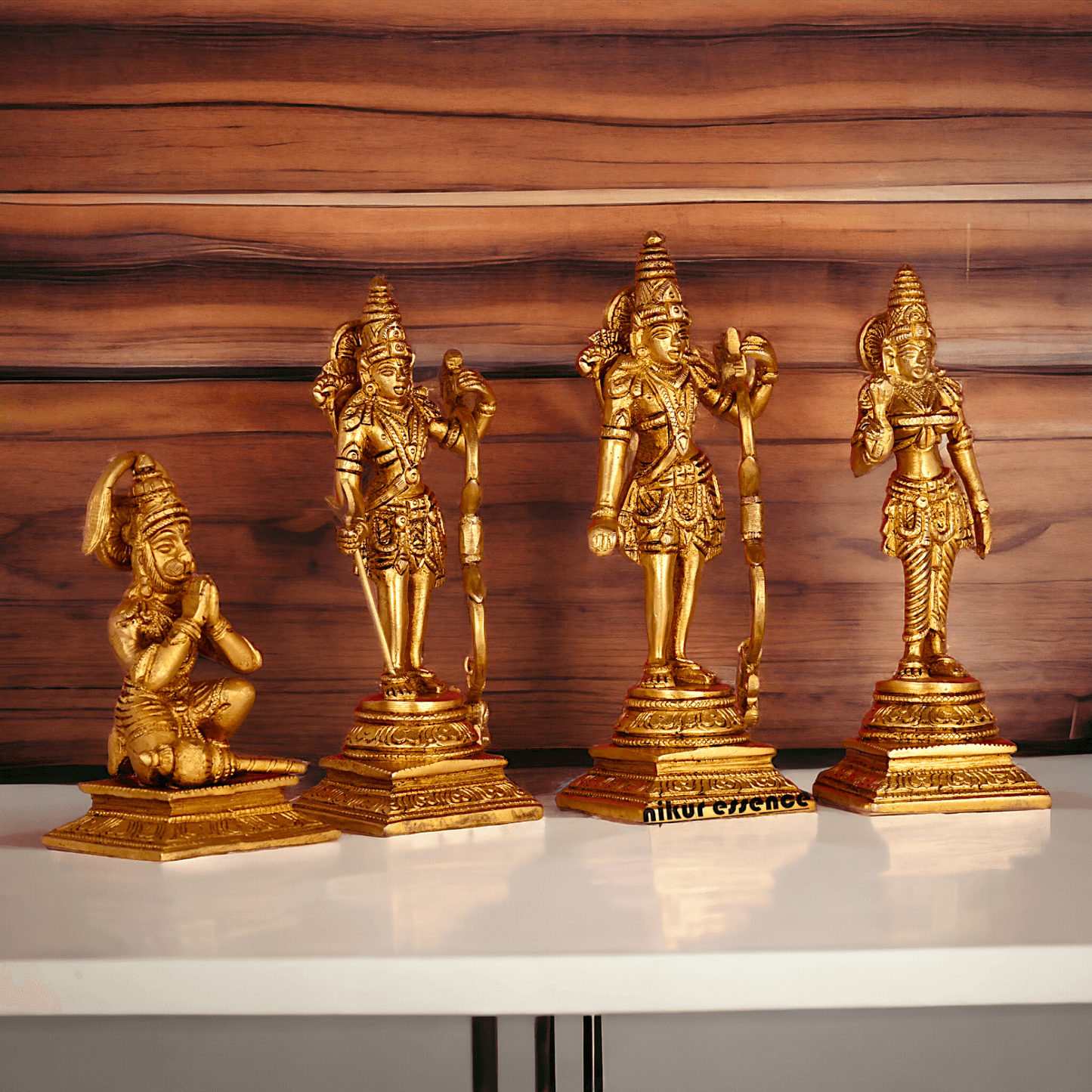 Buy Solid Brass Ram Darbar statue by Nikur Essence - 22 cm Length Nikuressence