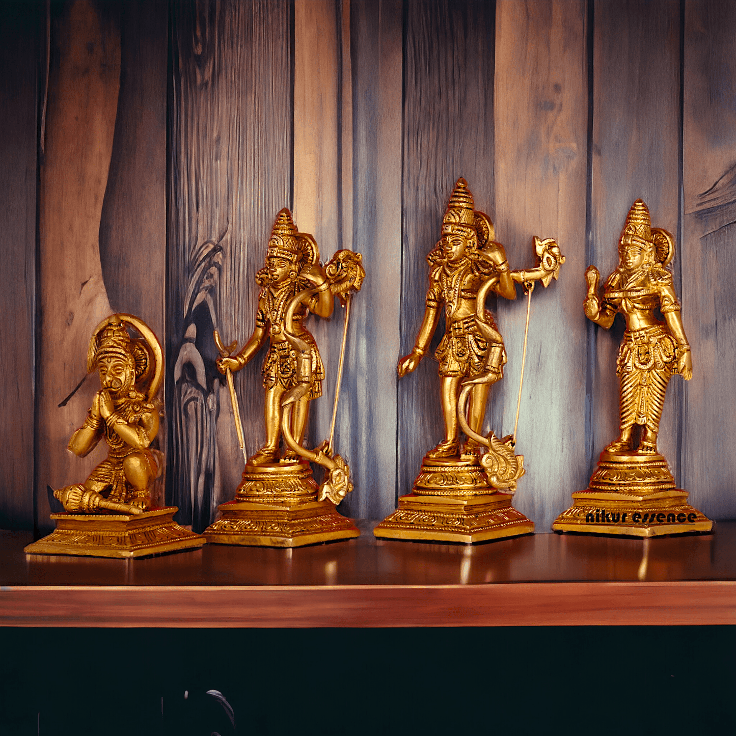 Buy Solid Brass Ram Darbar statue by Nikur Essence - 22 cm Length Nikuressence