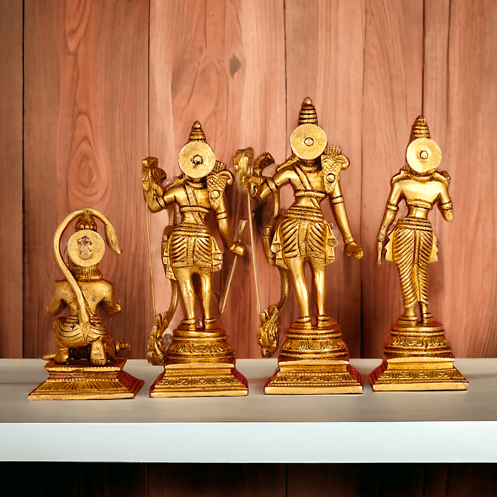 Buy Solid Brass Ram Darbar statue by Nikur Essence - 22 cm Length Nikuressence