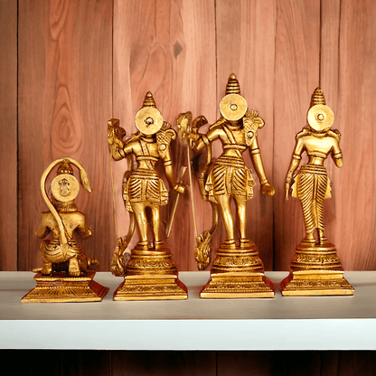 Buy Solid Brass Ram Darbar statue by Nikur Essence - 22 cm Length Nikuressence