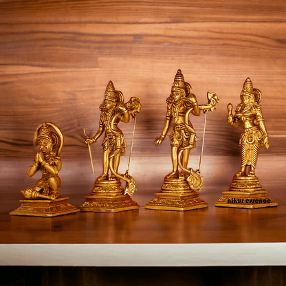 Buy Solid Brass Ram Darbar statue by Nikur Essence - 22 cm Length Nikuressence