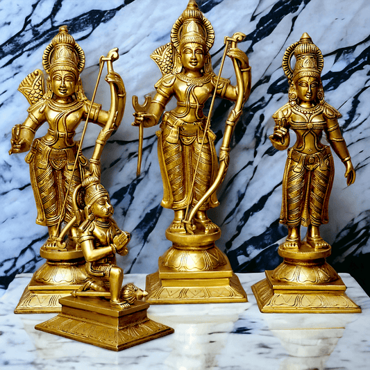 Solid Brass Ram Darbar statue by Nikur Essence - 22 Inch Nikuressence