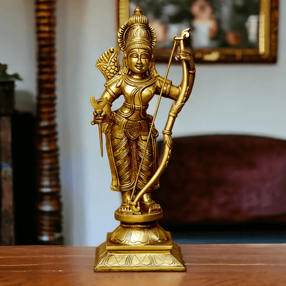 Solid Brass Ram Darbar statue by Nikur Essence - 22 Inch Nikuressence