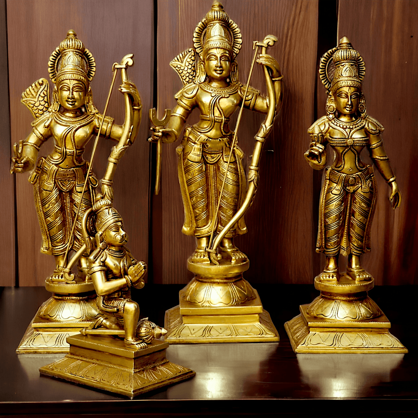 Solid Brass Ram Darbar statue by Nikur Essence - 22 Inch Nikuressence