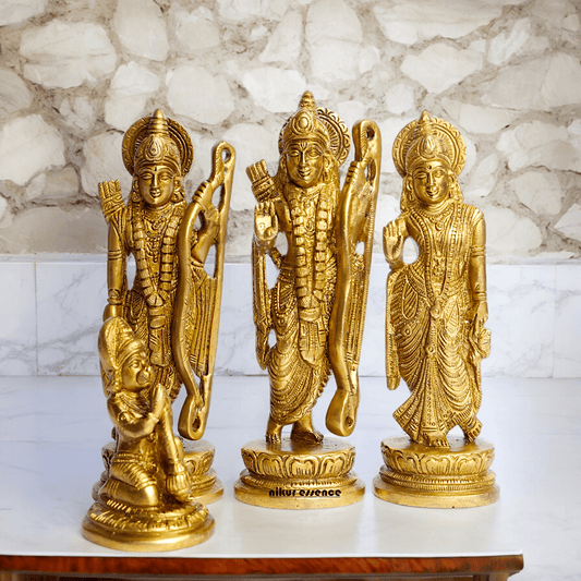 Online Pure Brass Ram Darbar statue by Nikur Essence - 22 cm Nikuressence