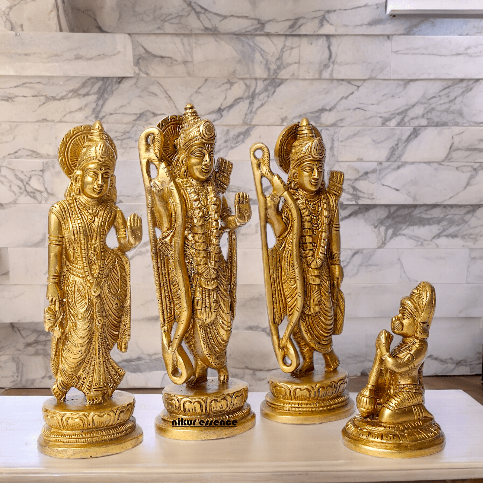Online Pure Brass Ram Darbar statue by Nikur Essence - 22 cm Nikuressence