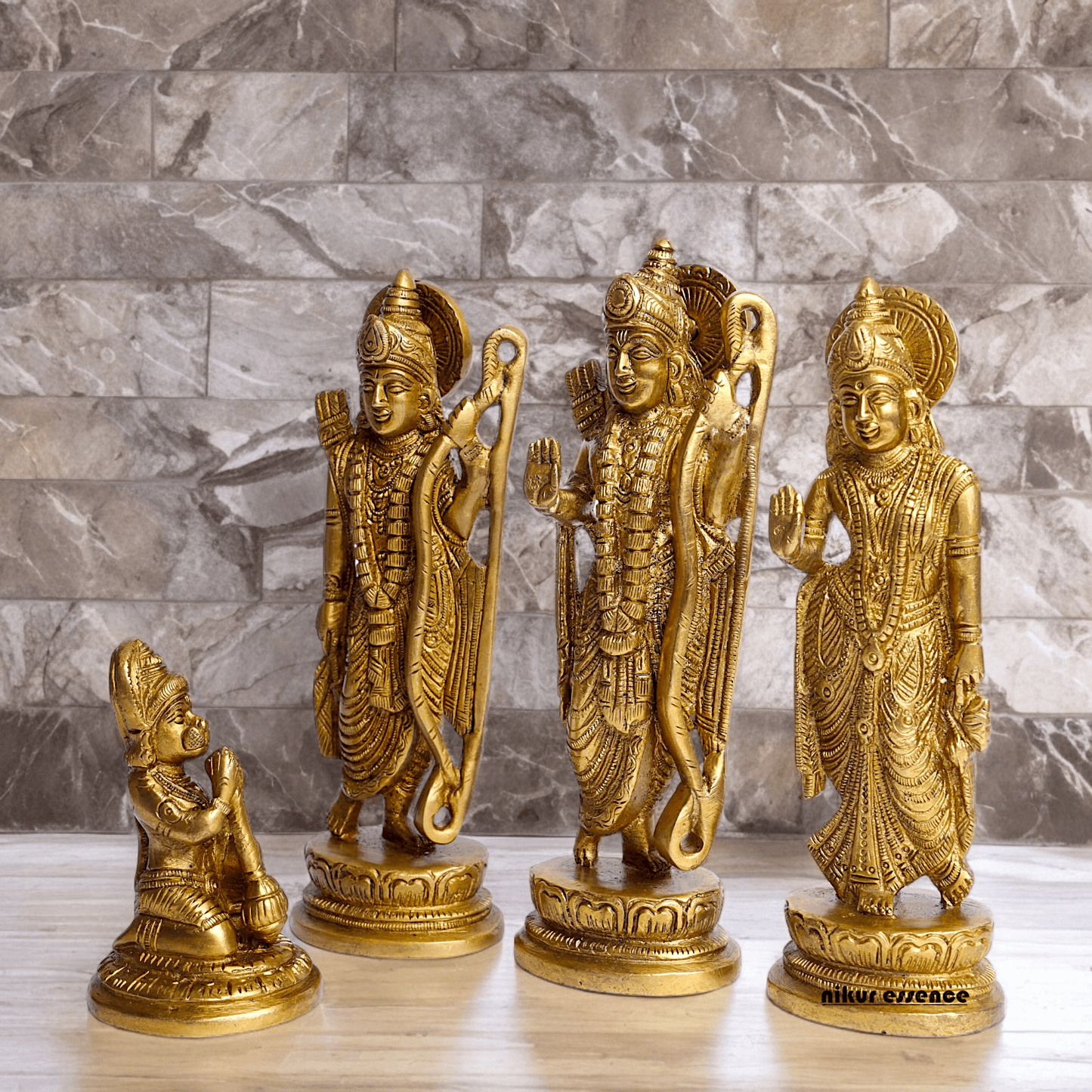 Online Pure Brass Ram Darbar statue by Nikur Essence - 22 cm Nikuressence
