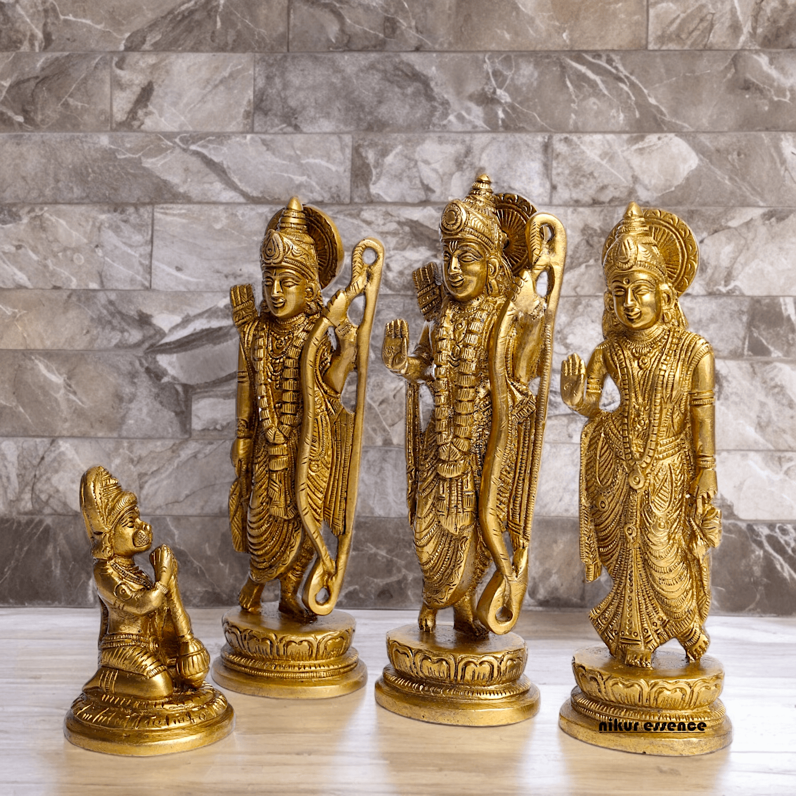 Online Pure Brass Ram Darbar statue by Nikur Essence - 22 cm Nikuressence