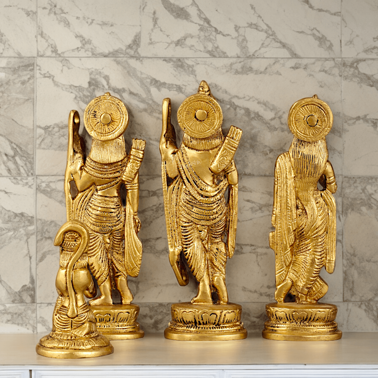 Online Pure Brass Ram Darbar statue by Nikur Essence - 22 cm Nikuressence