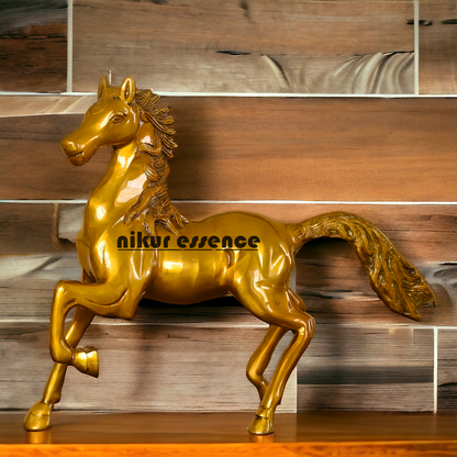 Buy Brass Running Horse Statue - A Majestic Symbol of Power and Grace for Home Décor Nikuressence