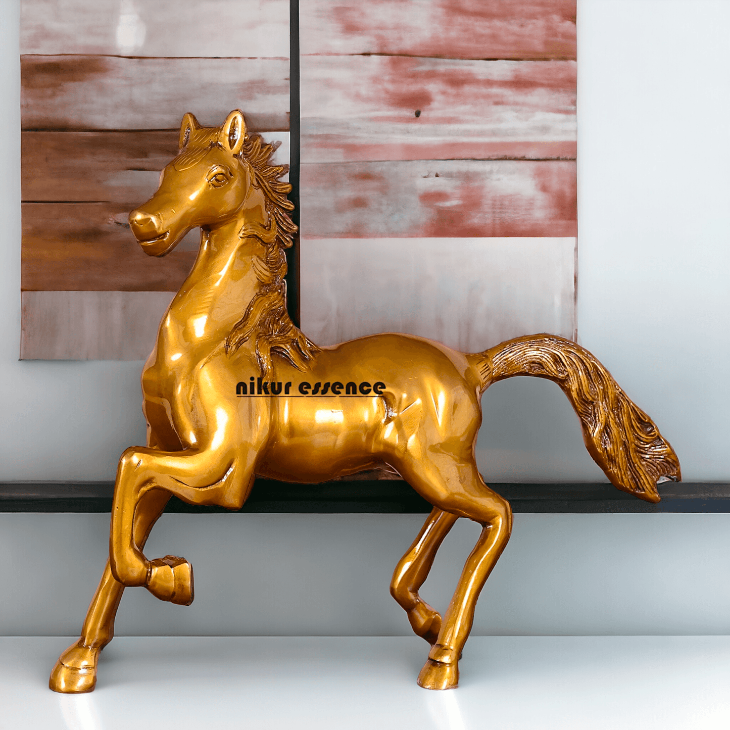 Buy Brass Running Horse Statue - A Majestic Symbol of Power and Grace for Home Décor Nikuressence