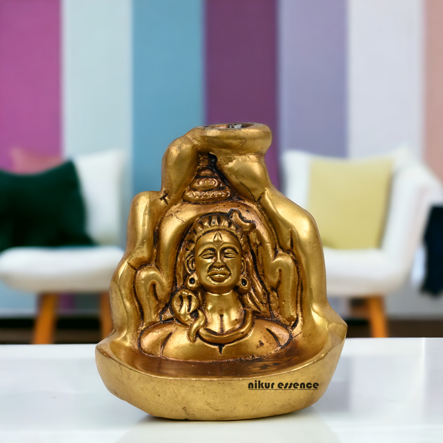 Solid Brass online Shiva Mahadev Idol - 3.9 inches Nikuressence