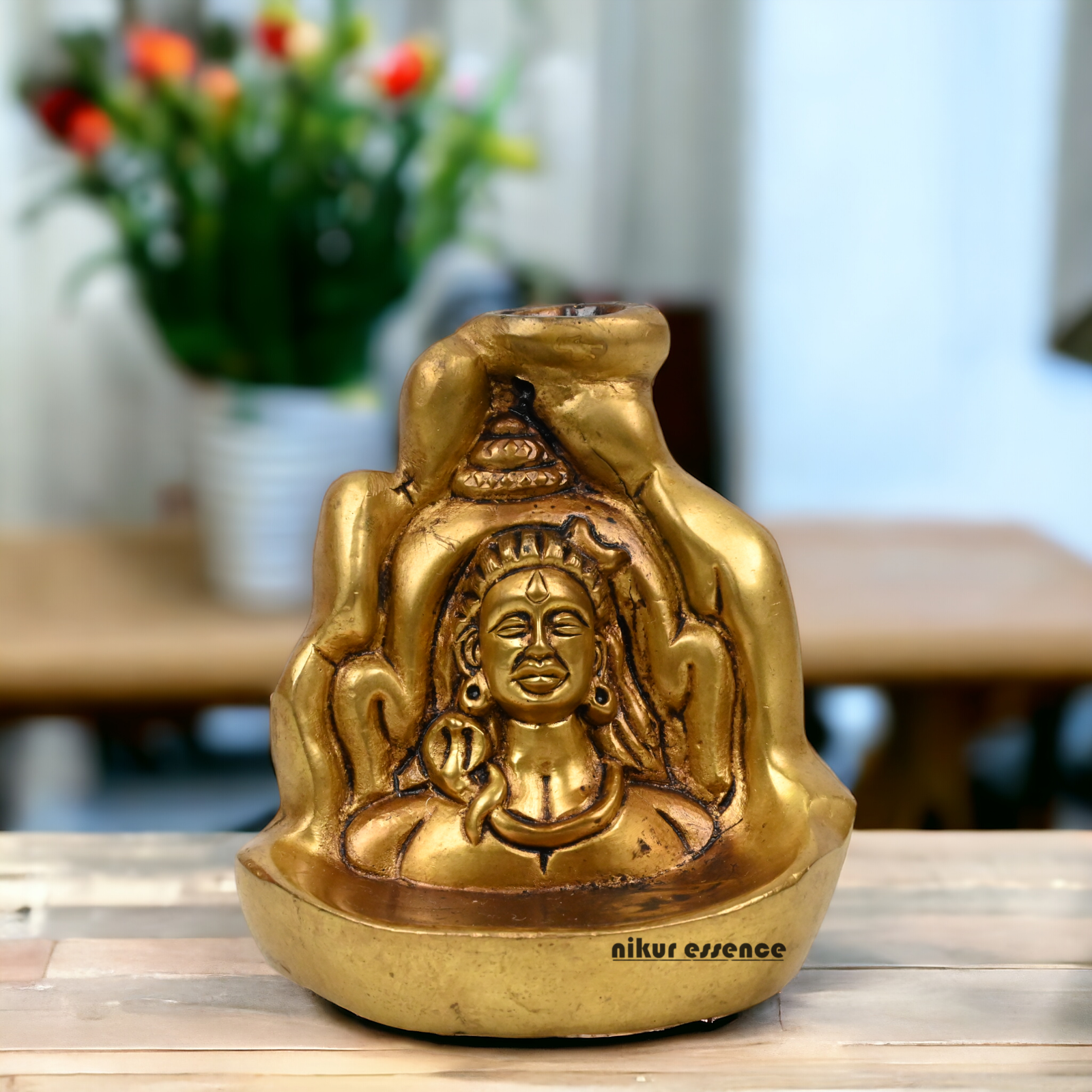 Solid Brass online Shiva Mahadev Idol - 3.9 inches Nikuressence