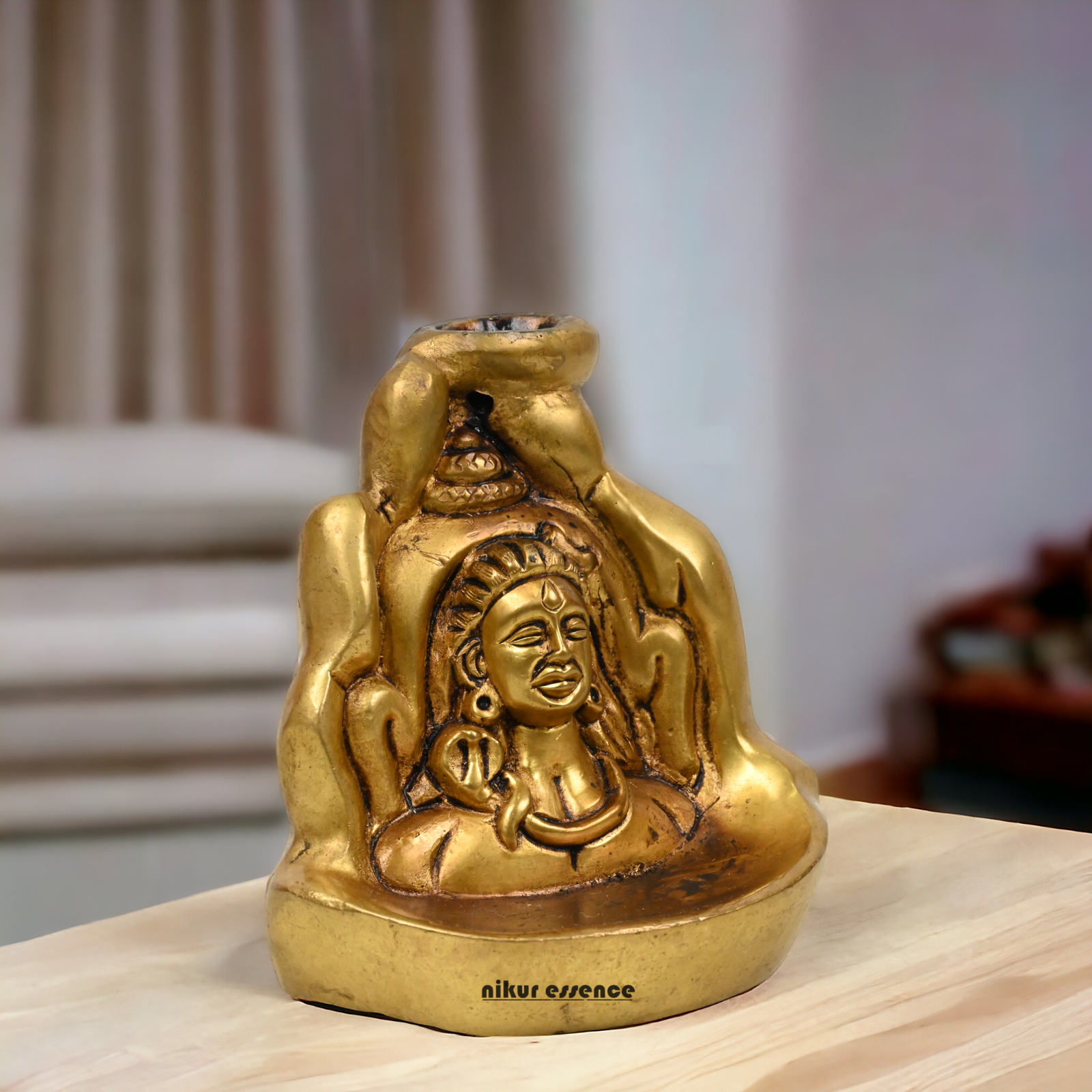 Solid Brass online Shiva Mahadev Idol - 3.9 inches Nikuressence