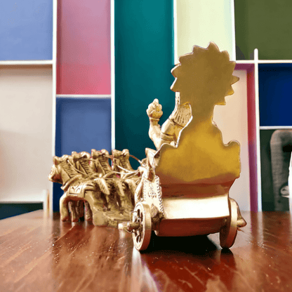 Brass Surya Statue of Sun Narayan – 7Inch Nikuressence