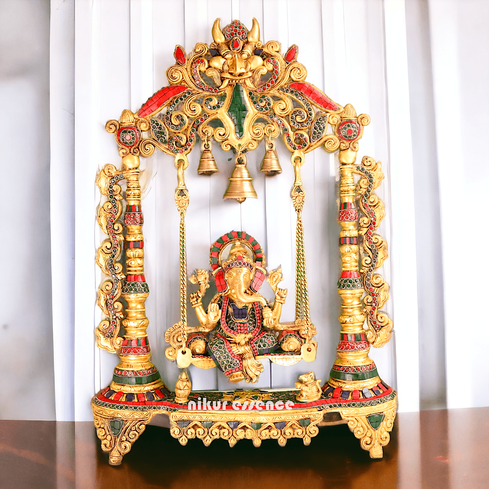 Brass Swing of Ganesha | Ganesha jhula -nikur essence Nikuressence