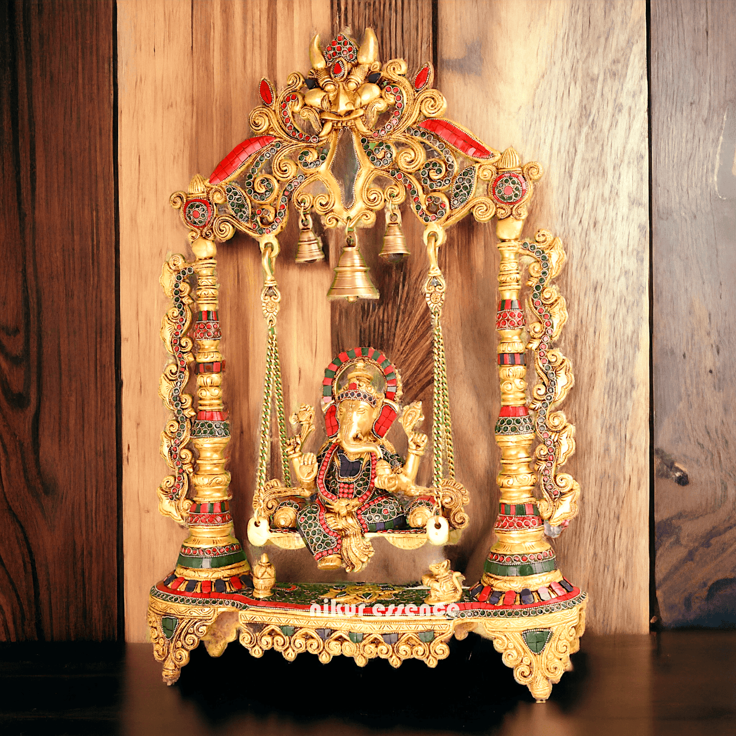 Brass Swing of Ganesha | Ganesha jhula -nikur essence Nikuressence