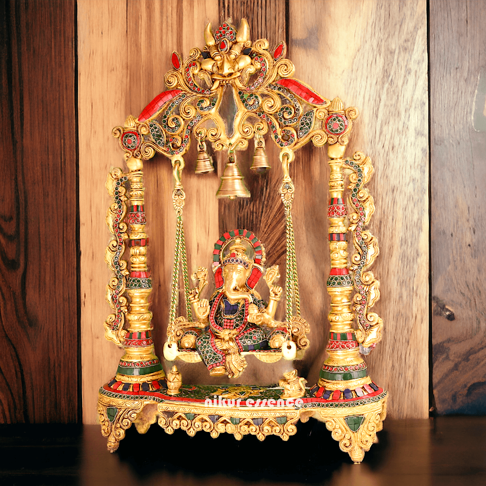 Brass Swing of Ganesha | Ganesha jhula -nikur essence Nikuressence