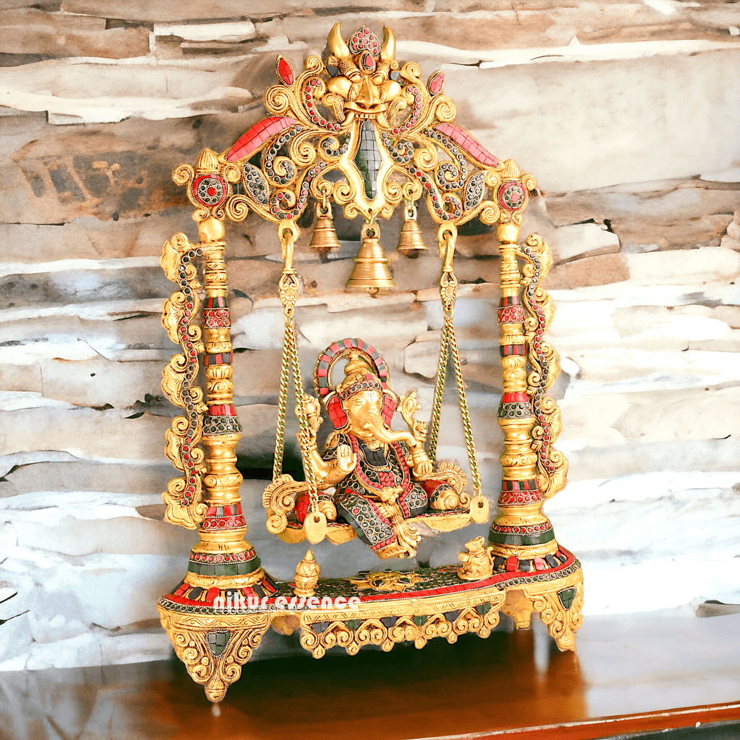 Brass Swing of Ganesha | Ganesha jhula -nikur essence Nikuressence