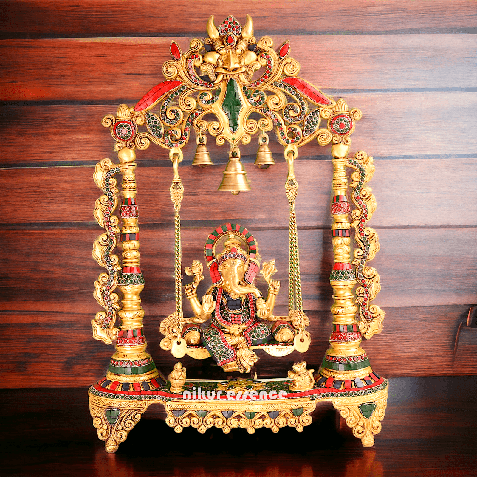 Brass Swing of Ganesha | Ganesha jhula -nikur essence Nikuressence
