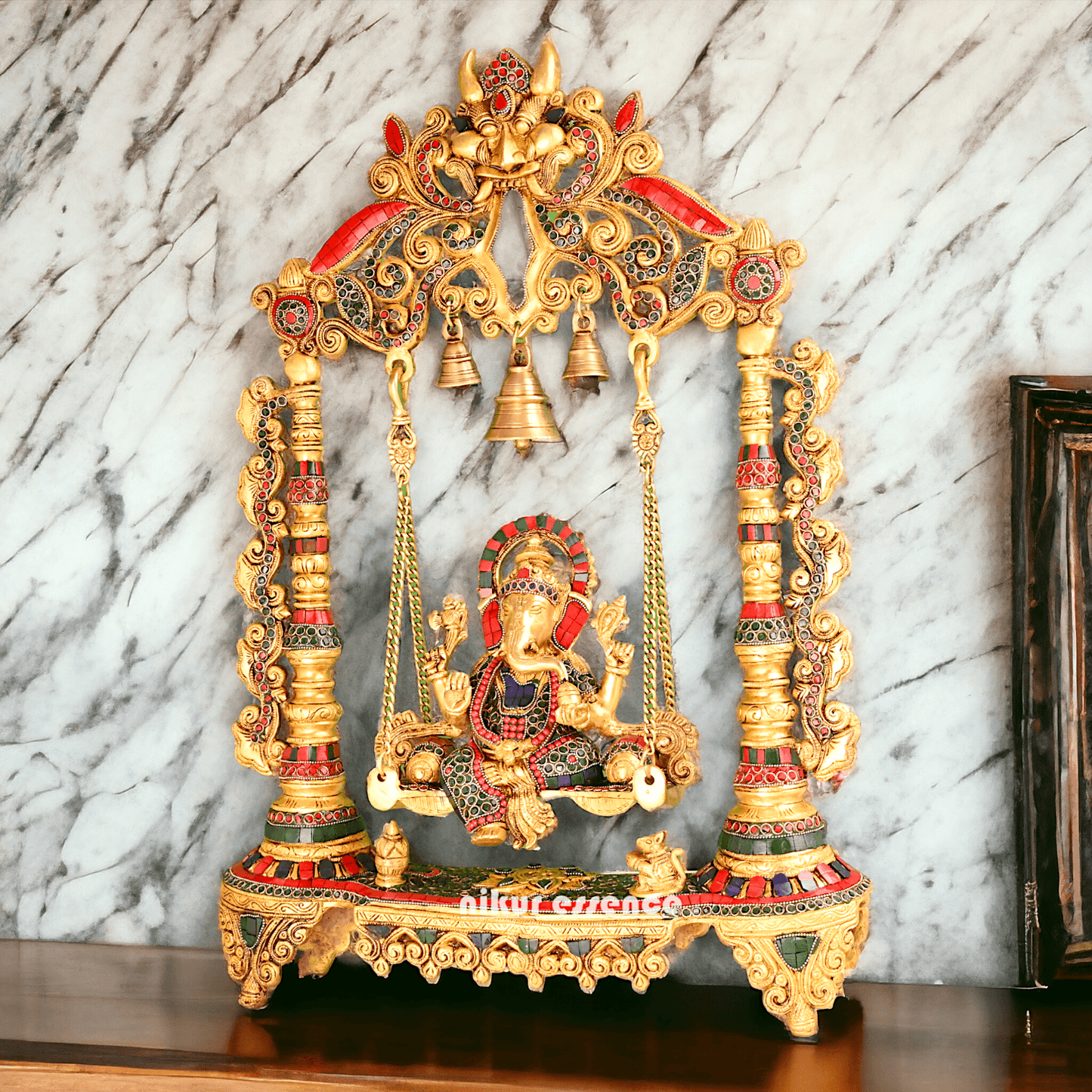 Brass Swing of Ganesha | Ganesha jhula -nikur essence Nikuressence