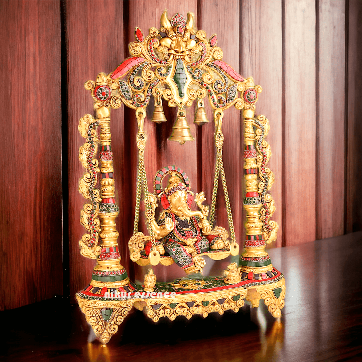Brass Swing of Ganesha | Ganesha jhula -nikur essence Nikuressence