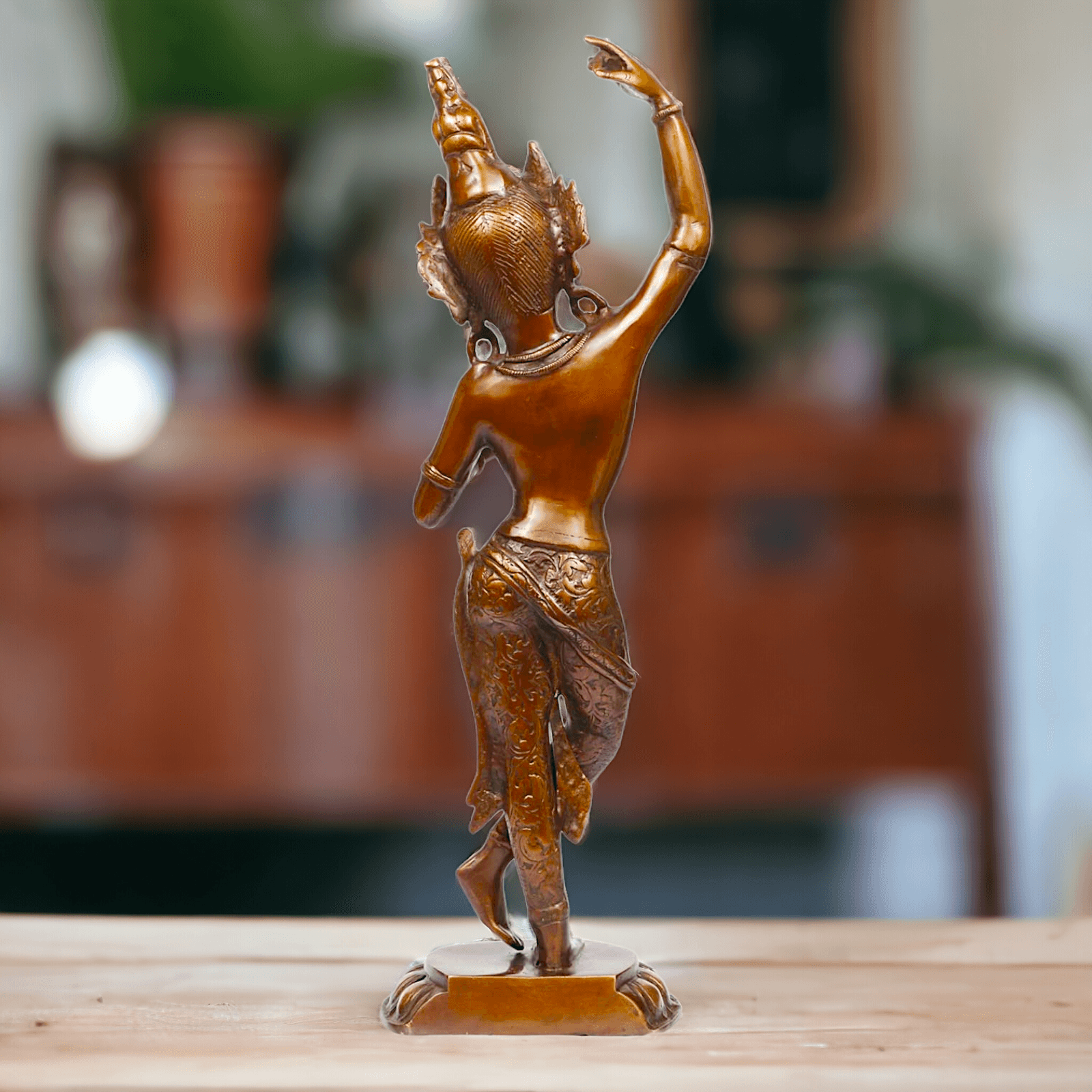 Brass Tara Statue - Large, Handcrafted Standing Figure with Intricate Detailing and Divine Aura Nikuressence
